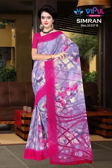 Simran 35337 A To D By Vipul Geogette Daily Wear Saree Wholesalers In Surat
